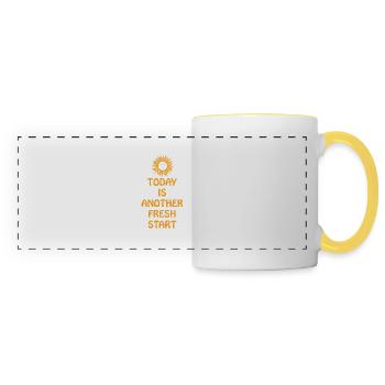 Florist Flower Plant Nature Gardener - Panoramic Mug - white/yellow - Front