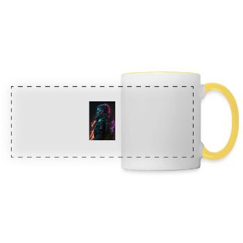 Les filles du futur - Mug panoramique contrasté et blanc - blanc/jaune - Devant