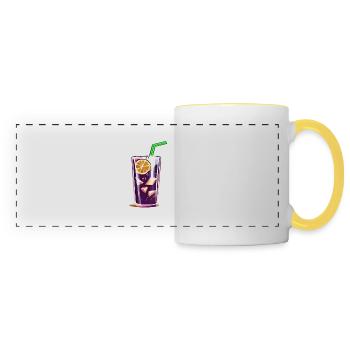 Beverage, Beverages, Counter, Gastronomy - Panoramic Mug - white/yellow - Front