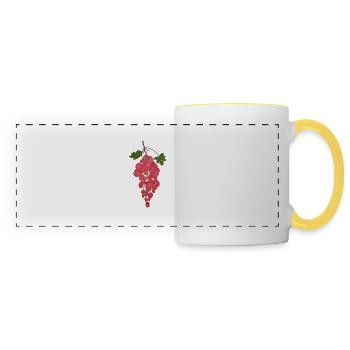 Grapes - Panoramic Mug - white/yellow - Front