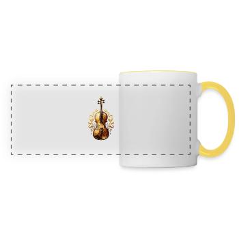 violin - Panoramic Mug - white/yellow - Front