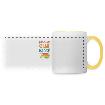 Hamburg Holiday Vibes - Panoramic Mug - white/yellow - Front