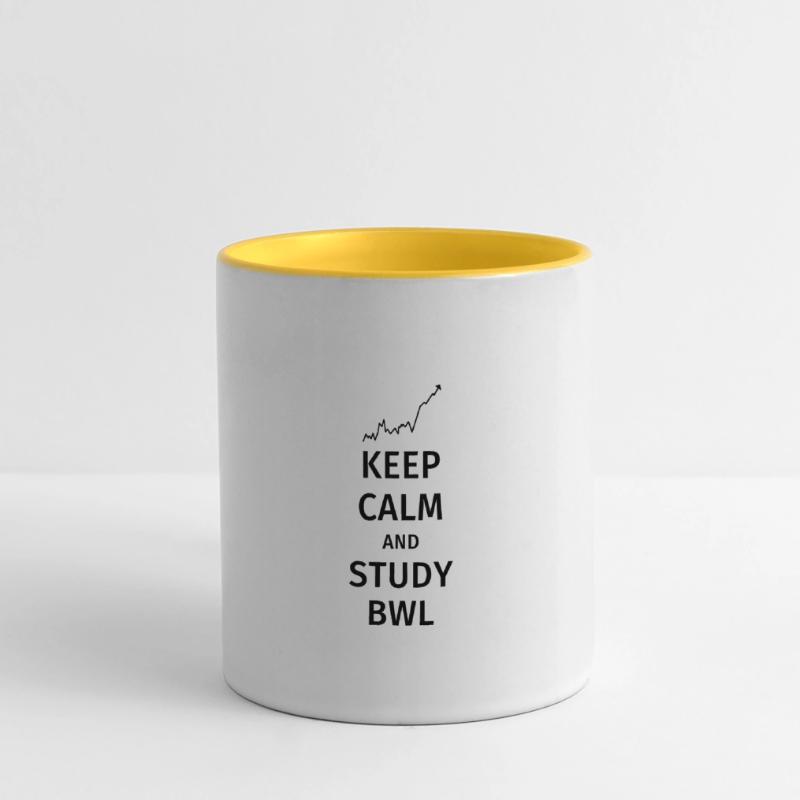 keep calm and study bwl Panoramatasse