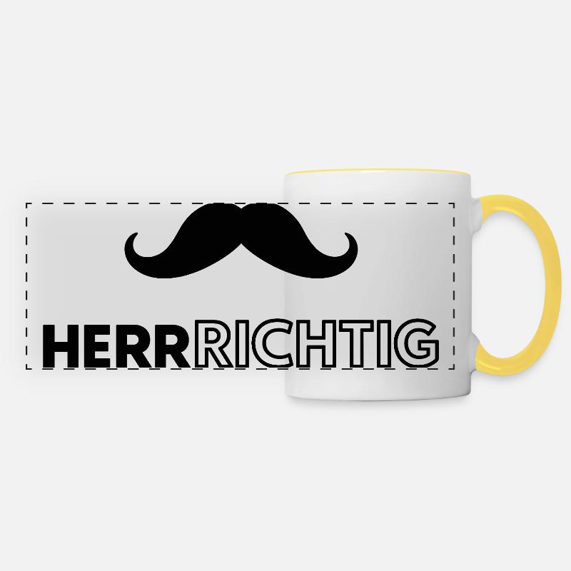 I'm the man - Panoramic Mug - white/yellow