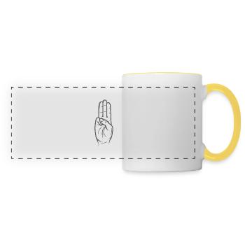 Tribute von Panem - Hunger Games - Panoramic Mug - white/yellow - Front