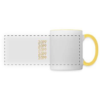 2019 - Panoramic Mug - white/yellow - Front