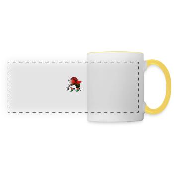 Madagascar - Mug panoramique contrasté et blanc - blanc/jaune - Devant