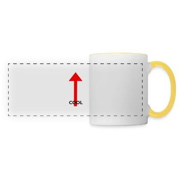 Cool - Panoramic Mug - white/yellow - Front