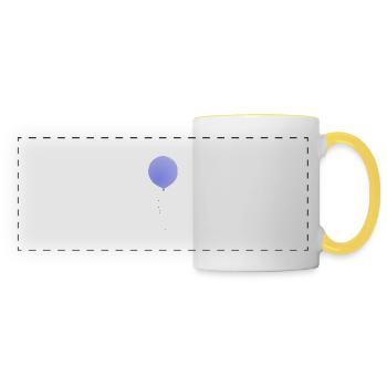 Balloon, Celebration, Party, Congratulations - Panoramic Mug - white/yellow - Front
