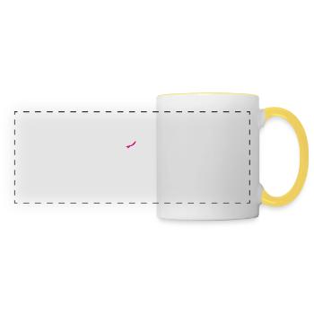 Sport Race Running - Panoramic Mug - white/yellow - Front