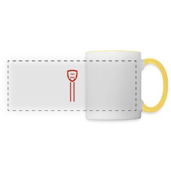 Reims football club - Panoramic Mug - white/yellow - Front