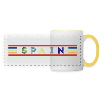 Spain - Panoramic Mug - white/yellow - Front