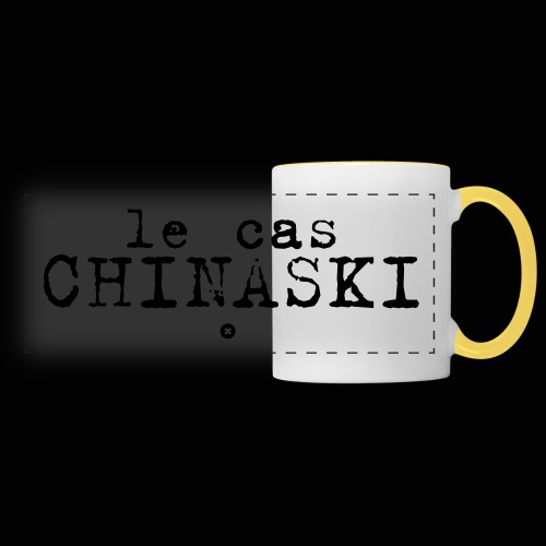 Le Cas Chinaski - Mug panoramique contrasté et blanc