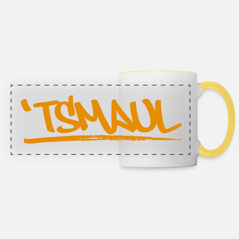 Tsmaul - Panoramic Mug - white/yellow