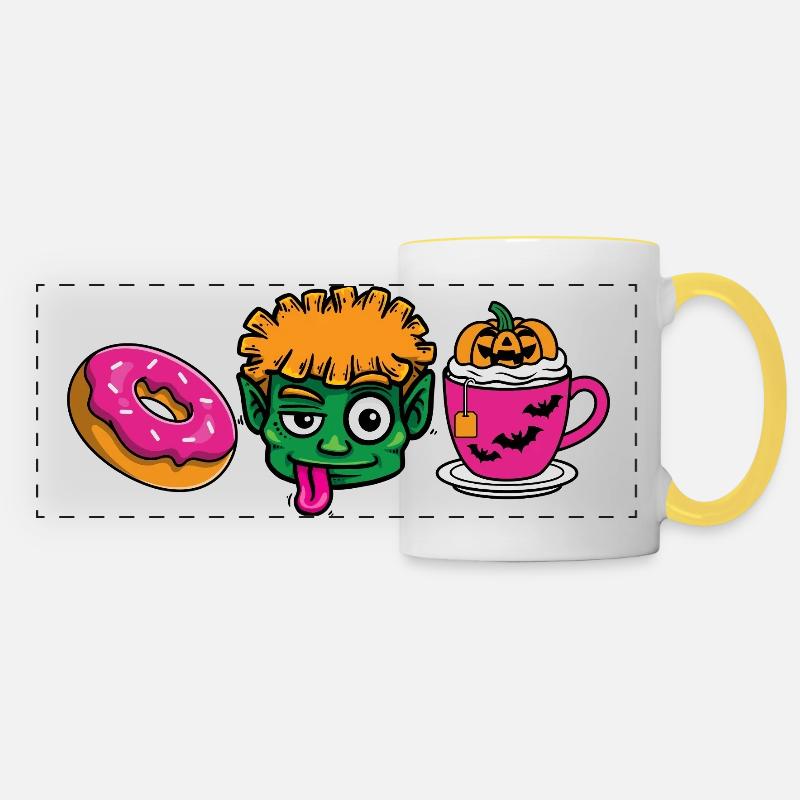 OGRE_TIME - Panoramic Mug - white/yellow