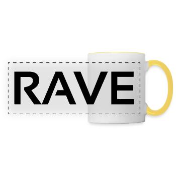 Rave - Panoramatasse - Weiß/Gelb - Vorne