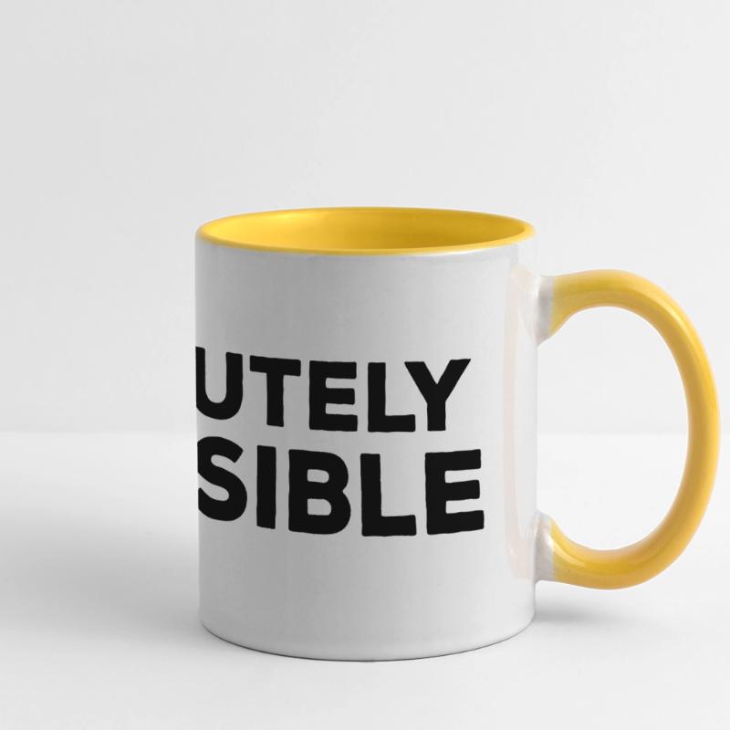 absolutely possible possible sortie solution Optimist Mug panoramique contrasté et blanc