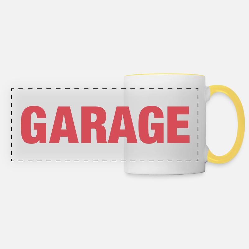 GARAGE - Panoramatasse - Weiß/Gelb