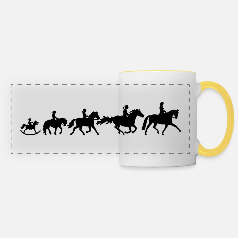 Dressage Evolution - Ladies - Panoramatasse - Weiß/Gelb