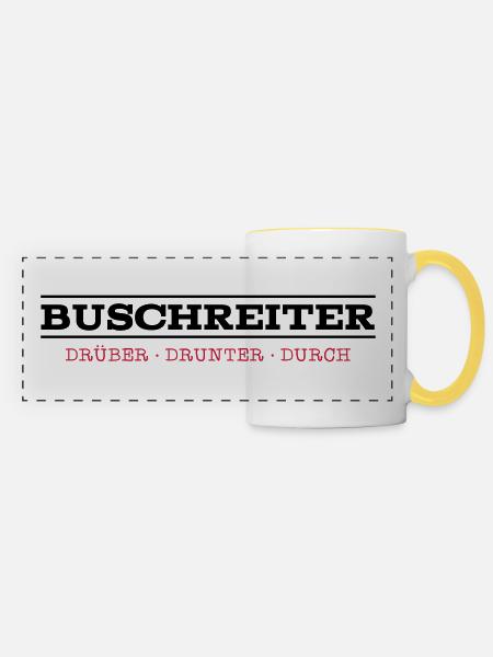 Buschreiter DDD - Panoramatasse - Weiß/Gelb