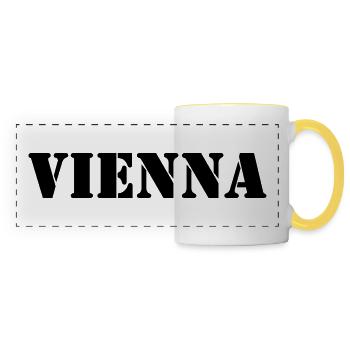 VIENNA - Panoramic Mug - white/yellow - Front