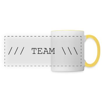 Team - Panoramic Mug - white/yellow - Front