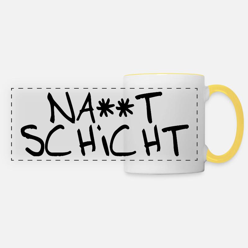 NACKTSCHICHT - Panoramatasse - Weiß/Gelb