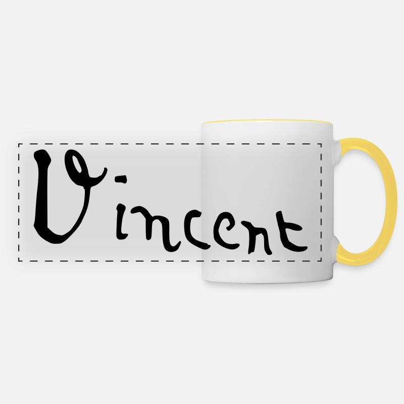 Vincent van Gogh Signature Signature # 1 - Panoramic Mug - white/yellow