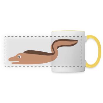 Moray eel - Panoramic Mug - white/yellow - Front