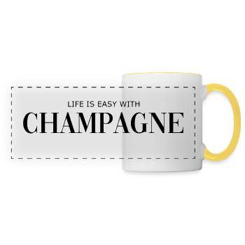- - Sparkling wine - Drink - Alcohol - Panoramic Mug - white/yellow - Front
