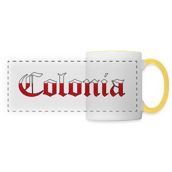 "Colonia" Rot-Weiss [Old English Text MT] - Panoramatasse - Weiß/Gelb - Vorne
