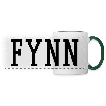 Fynn - Mug panoramique contrasté et blanc - blanc/vert foncé - Devant