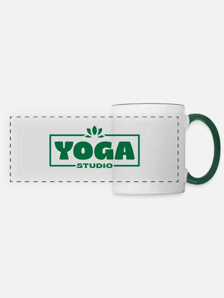 YOGA STUDIO - Panoramatasse - Weiß/Dunkelgrün