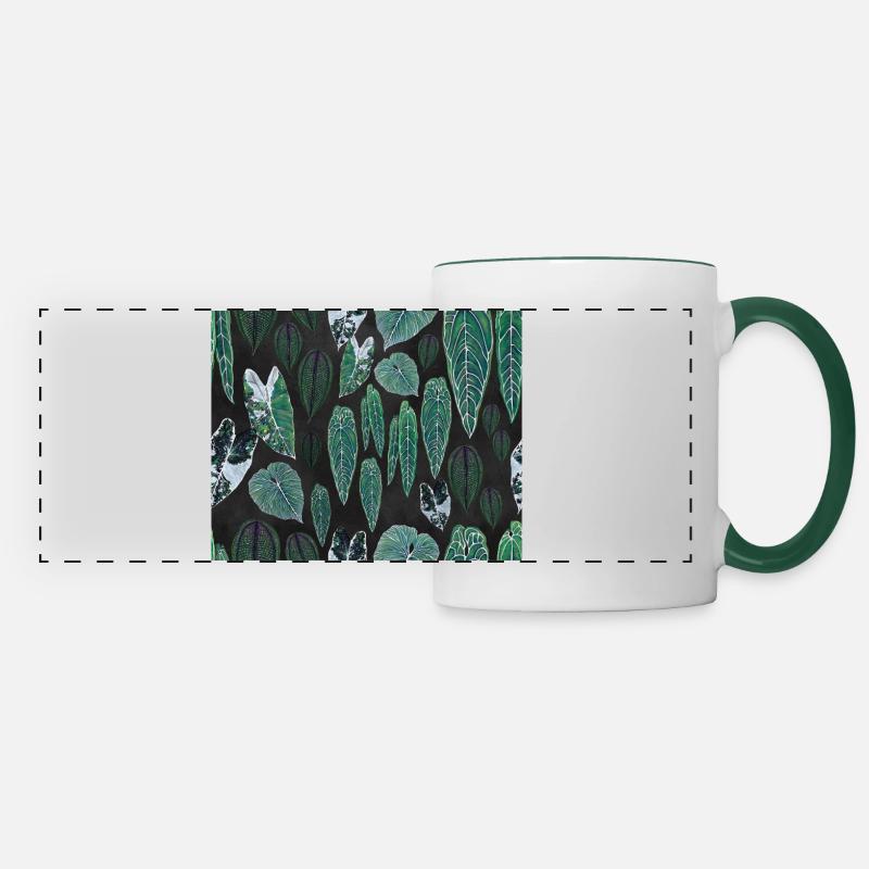 greenWall - Panoramic Mug - white/dark green