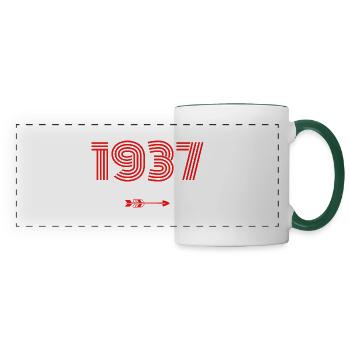 Born in 1937 - Panoramic Mug - white/dark green - Front