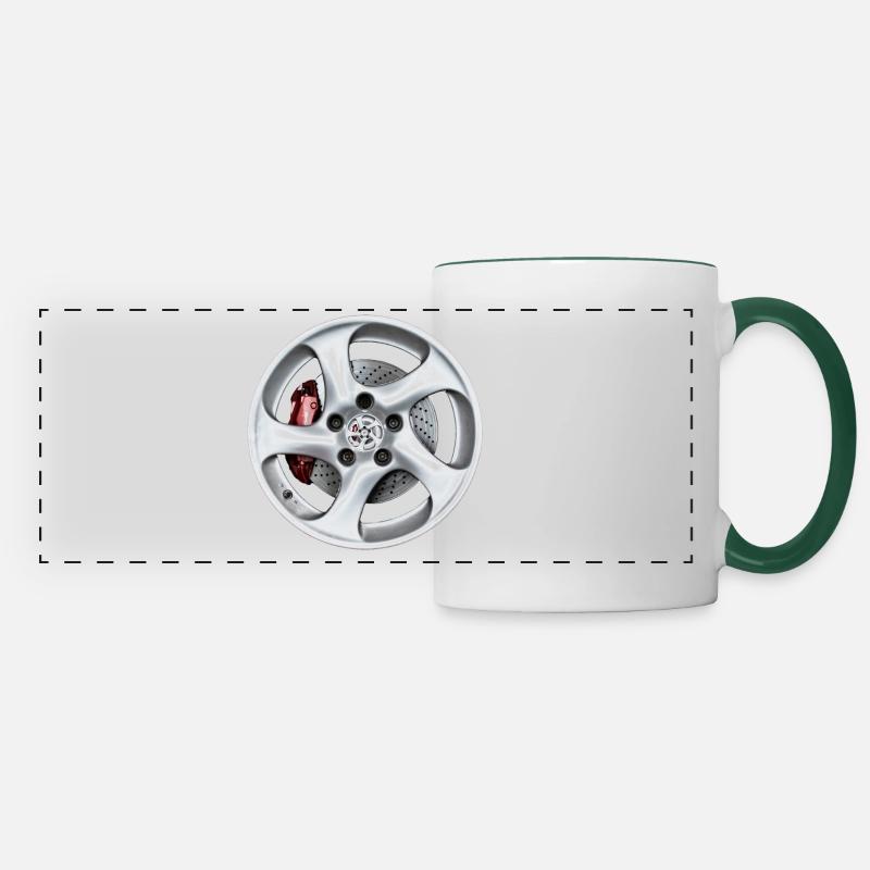 rims - Panoramic Mug - white/dark green