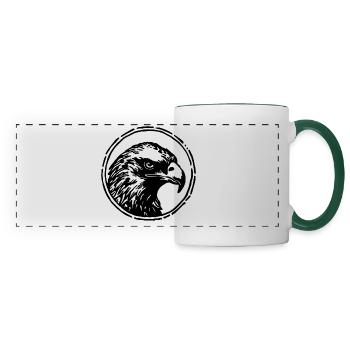 Eagle Eagle Head - Panoramic Mug - white/dark green - Front