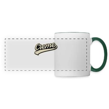 Cream always rises to the top - Panoramic Mug - white/dark green - Front