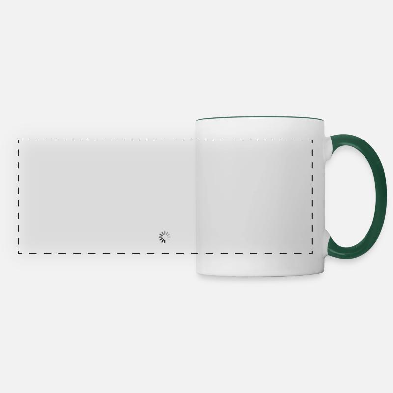 Futur infirmier - Mug panoramique contrasté et blanc - blanc/vert foncé