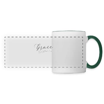 Grace ephesians - Panoramic Mug - white/dark green - Front