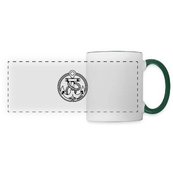 Anchor Boat Ship Nautical - Panoramic Mug - white/dark green - Front