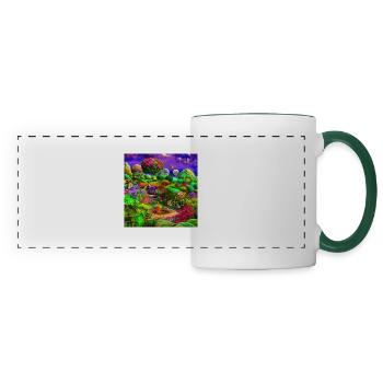 Surreal Garden - Panoramic Mug - white/dark green - Front