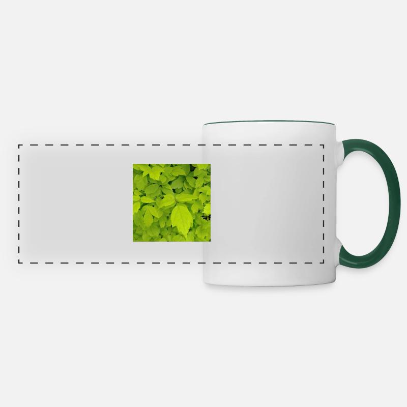 Ash maple / Acer negundo - Panoramic Mug - white/dark green