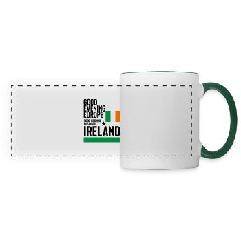 Eurovision Song Contest - Panoramic Mug - white/dark green - Front