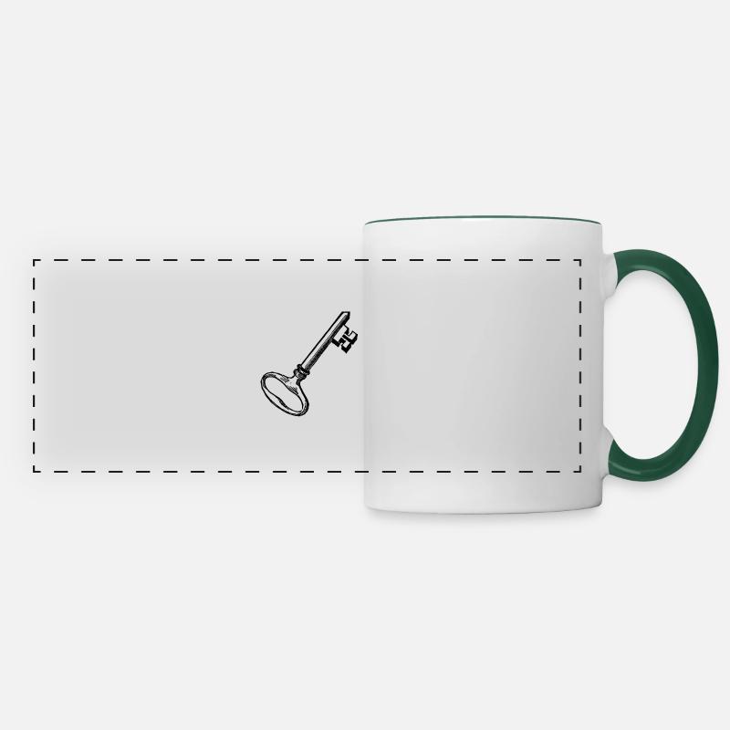 Key - Panoramic Mug - white/dark green