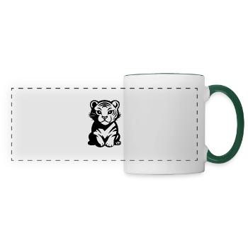 Tiger Big Cat - Panoramic Mug - white/dark green - Front