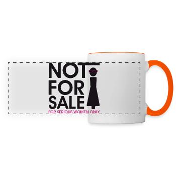 Not For Sale - - Panoramic Mug - white/orange - Front