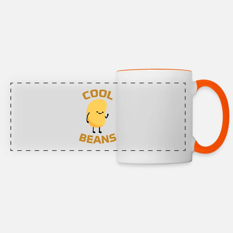 Cool Beans 40 F - Panoramic Mug - white/orange