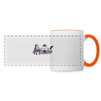 Zombie Hand mit Brief - Panoramatasse - Weiß/Orange - Vorne