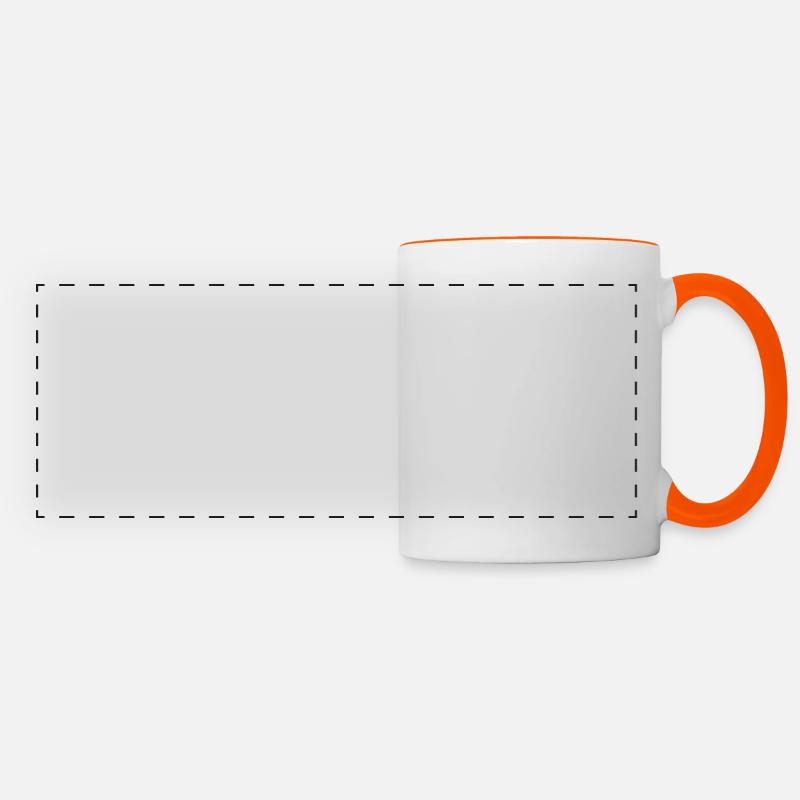 Citations de définition d’anesthésiste d’infirmière professionnelle - Mug panoramique contrasté et blanc - blanc/orange